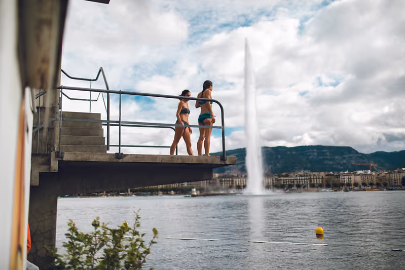 Le lac en ligne de mire